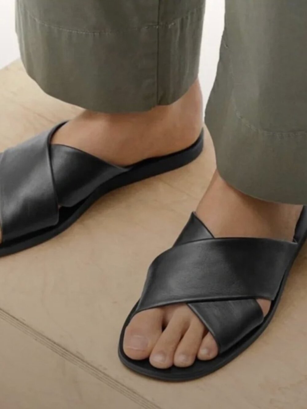 Everlane Leather Slides